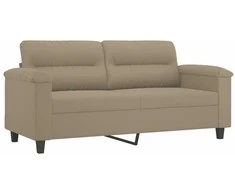 Sofa Sofos komplektas su pagalvėlėmis, 2 dalių, taupe, audinys