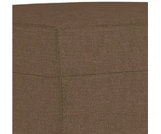 Sofa Sofos komplektas su pagalvėlėmis, 3 dalių, rudas, audinys