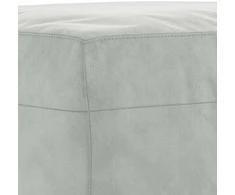 Sofa Sofos komplektas su pagalvėlėmis, 3 dalių, pilkas, aksomas