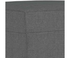 Sofa Sofos komplektas su pagalvėlėmis, 3 dalių, pilkas, audinys