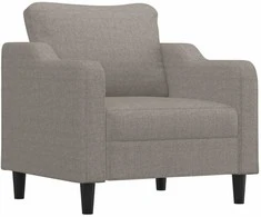 Sofa Sofos komplektas su pagalvėlėmis, 3 dalių, taupe, audinys