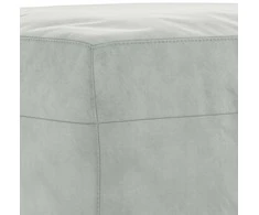 Sofa Sofos komplektas su pagalvėlėmis, 3 dalių, pilkas, aksomas