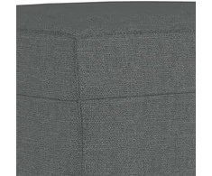 Sofa Sofos komplektas su pagalvėlėmis, 3 dalių, pilkas, audinys