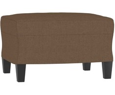 Sofa Sofos komplektas su pagalvėlėmis, 3 dalių, rudas, audinys