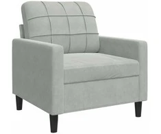 Sofa Sofos komplektas su pagalvėlėmis, 4 dalių, pilkas, aksomas