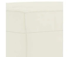 Sofa Sofos komplektas su pagalvėlėmis, 4 dalių, kreminis, aksomas