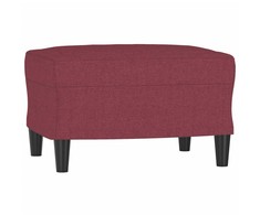 Sofa Sofos komplektas su pagalvėlėmis, 4 dalių, vyno, audinys
