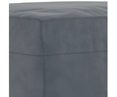 Sofa Sofos komplektas su pagalvėlėmis, 4 dalių, pilkas, aksomas