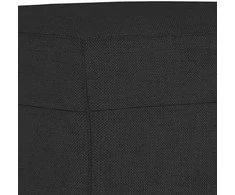 Sofa Sofos komplektas su pagalvėlėmis, 4 dalių, juodas, audinys