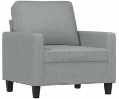 Sofa Sofos komplektas su pagalvėlėmis, 4 dalių, pilkas, audinys