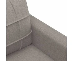 Sofa Sofos komplektas su pagalvėlėmis, 4 dalių, taupe, audinys