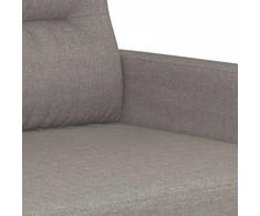 Sofa Sofos komplektas su pagalvėlėmis, 4 dalių, taupe, audinys