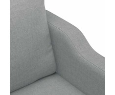 Sofa Sofos komplektas su pagalvėlėmis, 4 dalių, pilkas, audinys