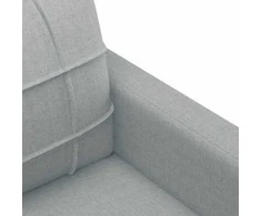 Sofa Sofos komplektas su pagalvėlėmis, 4 dalių, pilkas, audinys