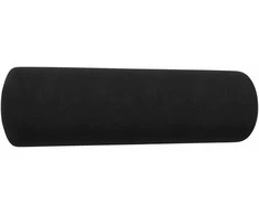 Sofa Sofos komplektas su pagalvėlėmis, 4 dalių, juodas, aksomas