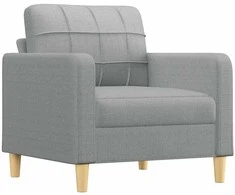 Sofa Sofos komplektas su pagalvėlėmis, 4 dalių, pilkas, audinys