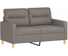 Sofa Sofos komplektas su pagalvėlėmis, 4 dalių, taupe, audinys