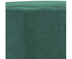 Sofa Sofos komplektas su pagalvėlėmis, 4 dalių, žalias, aksomas