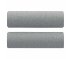 Sofa Sofos komplektas su pagalvėmis, 2 dalių, pilkas, audinys