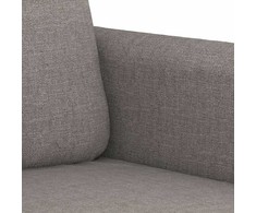 Sofa Sofos komplektas su pagalvėmis, 2 dalių, taupe, audinys