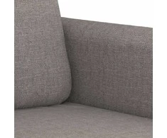 Sofa Sofos komplektas su pagalvėmis, 2 dalių, taupe, audinys