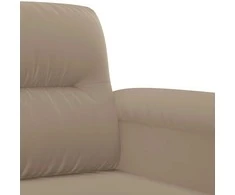 Sofa Sofos komplektas su pagalvėmis, 2 dalių, taupe, audinys