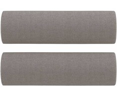 Sofa Sofos komplektas su pagalvėmis, 2 dalių, taupe, audinys
