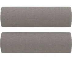 Sofa Sofos komplektas su pagalvėmis, 2 dalių, taupe, audinys