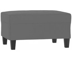 Sofa Sofos komplektas su pagalvėmis, 3 dalių, pilkas, audinys