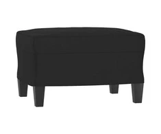 Sofa Sofos komplektas su pagalvėmis, 3 dalių, juodas, audinys