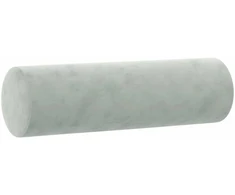 Sofa Sofos komplektas su pagalvėmis, 3 dalių, pilkas, aksomas