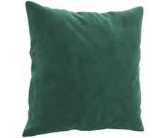 Sofa Sofos komplektas su pagalvėmis, 3 dalių, žalias, aksomas