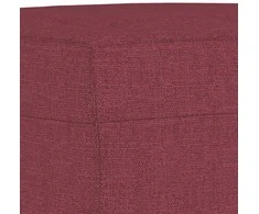 Sofa Sofos komplektas su pagalvėmis, 3 dalių, vyno, audinys