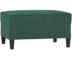 Sofa Sofos komplektas su pagalvėmis, 4 dalių, žalias, aksomas