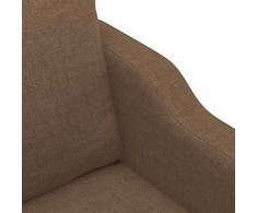 Sofa Sofos komplektas su pagalvėmis, 4 dalių, rudas, audinys