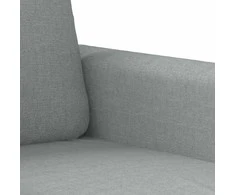 Sofa Sofos komplektas su pagalvėmis, 4 dalių, pilkas, audinys
