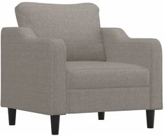 Sofa Sofos komplektas su pagalvėmis, 4 dalių, taupe, audinys