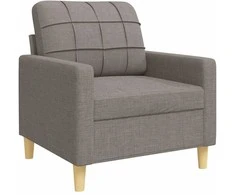 Sofa Sofos komplektas su pagalvėmis/pakoja, 4 dalių, taupe, audinys