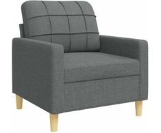 Sofa Sofos komplektas su pagalvėmis/pakoja, 4 dalių, pilka, audinys