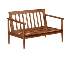Sofa Sofos komplektas, 2 dalių, rudas, tikra oda ir akacijos masyvas