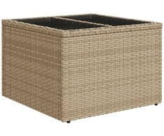 Sofa Sofos komplektas su pagalvėlėmis, 8 dalių, smėlio, poliratanas