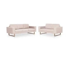 Sofa Sofų komplektas, 2d., kreminės sp., audinys