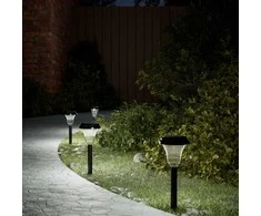 Solar Pathway šviestuvai su smaigaliais, 12vnt., baltos spalvos