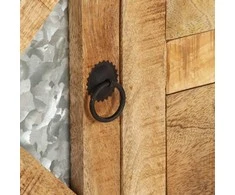 Šoninė spintelė, 110x30x74cm, neapdorota mango mediena