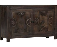 Šoninė spintelė, 110x35x70 cm, mango medienos masyvas, raižyta