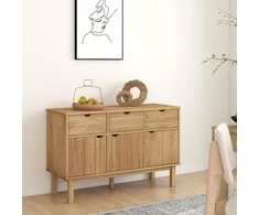 Šoninė spintelė OTTA, 114x43x73,5cm, pušies medienos masyvas