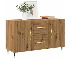 Šoninė spintelė, artisano ąžuolo, 100x36x60cm, apdirbta mediena