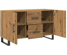 Šoninė spintelė, artisano ąžuolo, 100x36x60cm, apdirbta mediena
