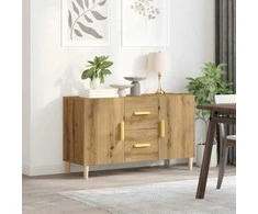 Šoninė spintelė, artisano ąžuolo, 100x36x60cm, apdirbta mediena