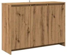 Šoninė spintelė, artisano ąžuolo, 102x33x75cm, apdirbta mediena